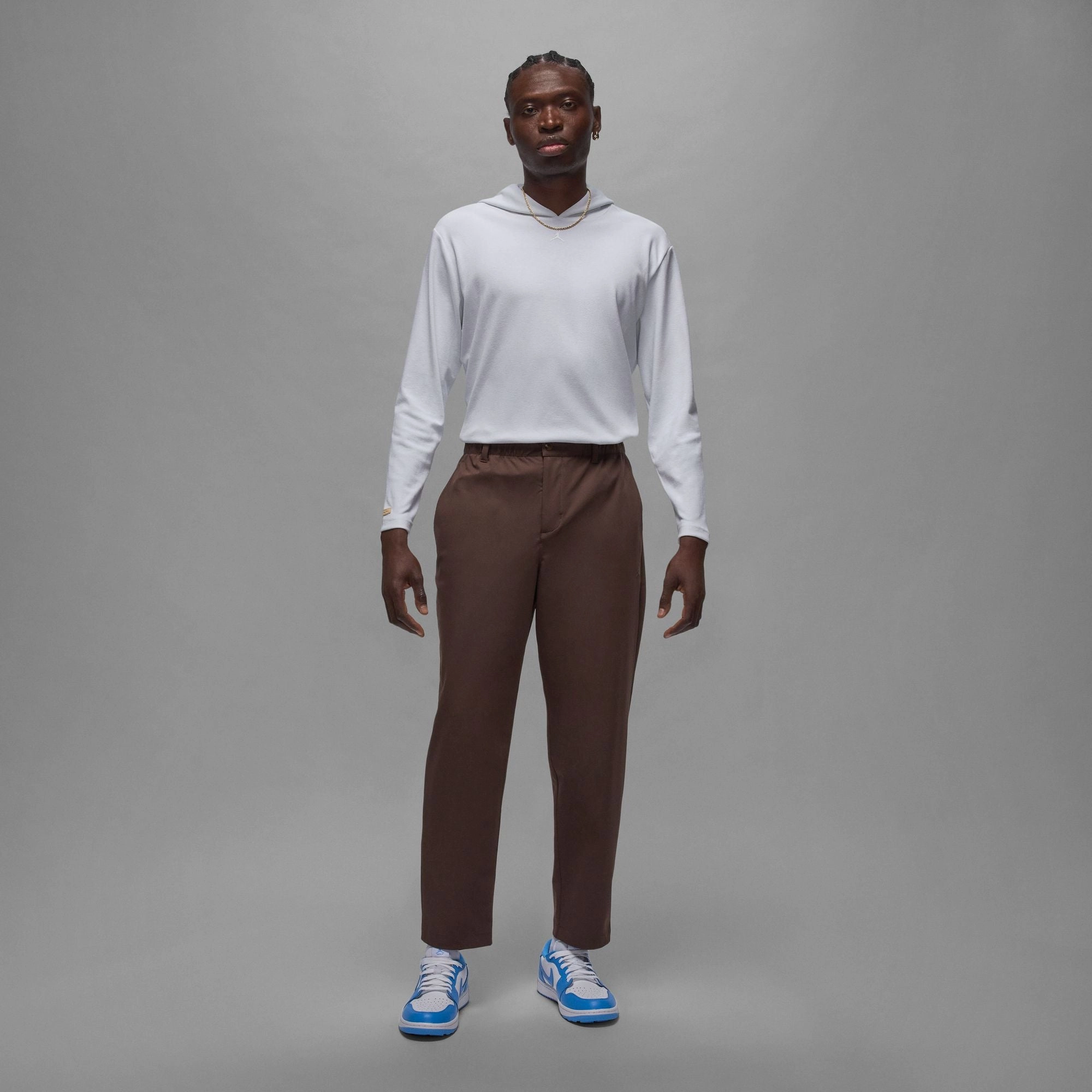 Jordan "Pullover Golf Hoodie" M - White Sweat Control Sport Clip Compatible
