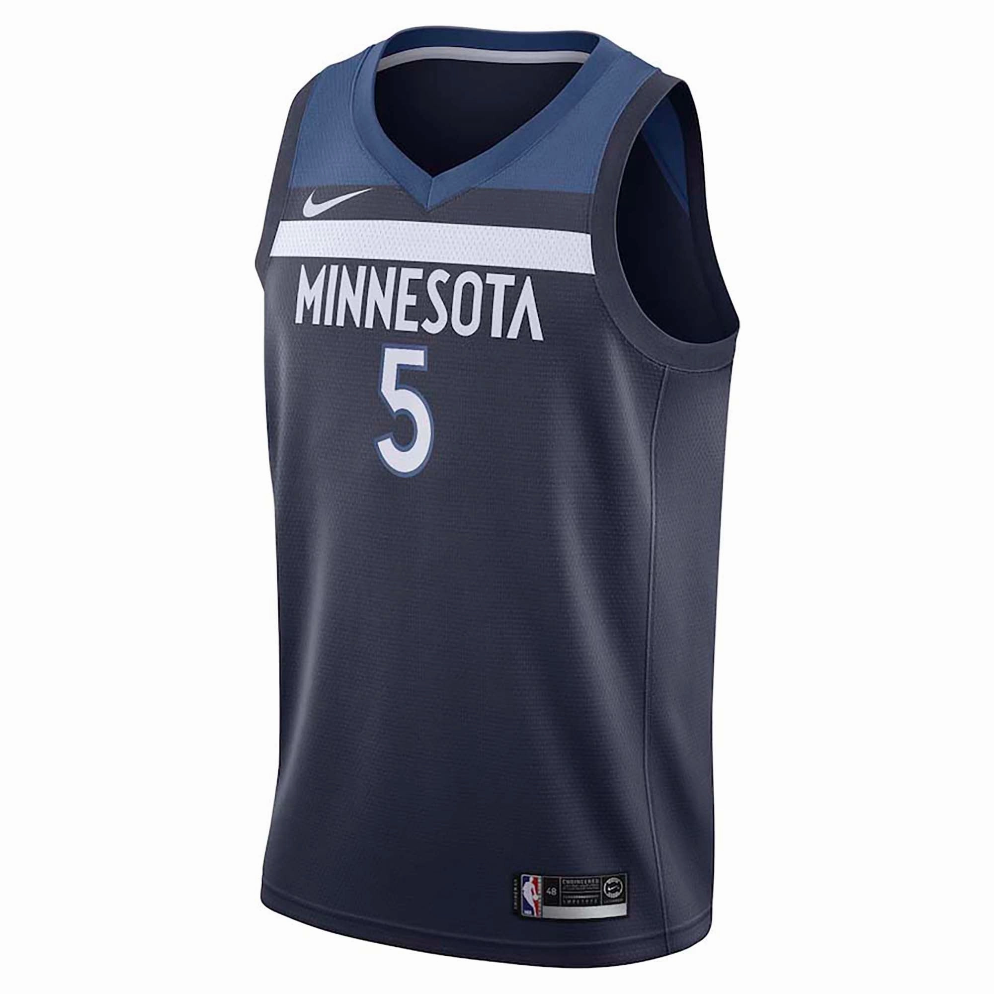Junior's NBA Minnesota Timberwolves Anthony Edwards Icon Swingman Jersey Oversized Fit Wicking Fiber Technology
