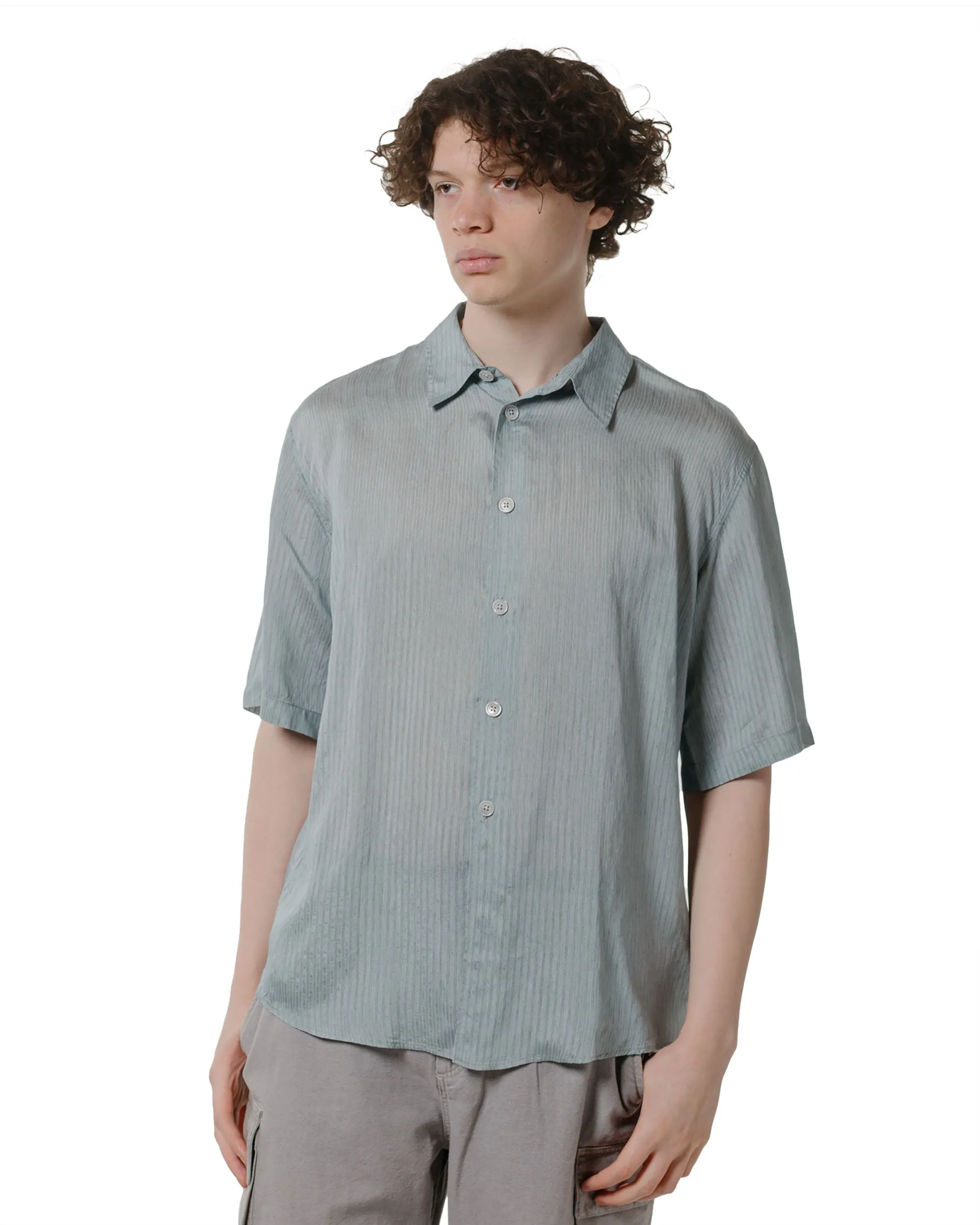 Trendy Pattern Our Legacy Beyond Shirt Shortsleeve Geo Stripe Ceremonial Viscose