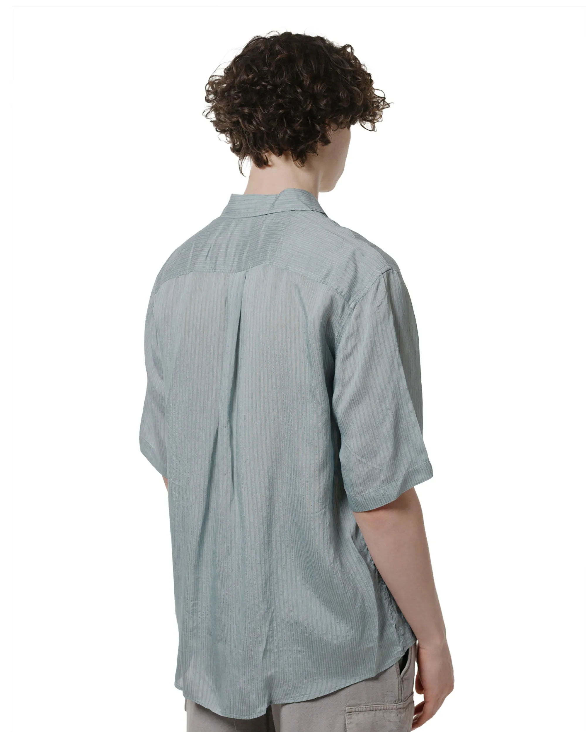 Our Legacy Beyond Shirt Shortsleeve Geo Stripe Ceremonial Viscose Anti Odor Treatment Trendy Outfit