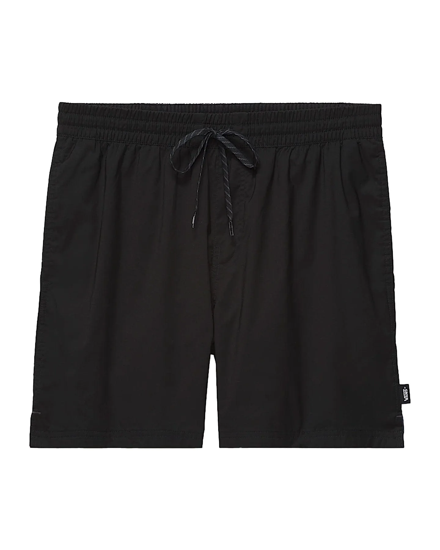 Vans Primary Solid Elastic Boardshorts - Black Layered Paneling Adjustable Straps