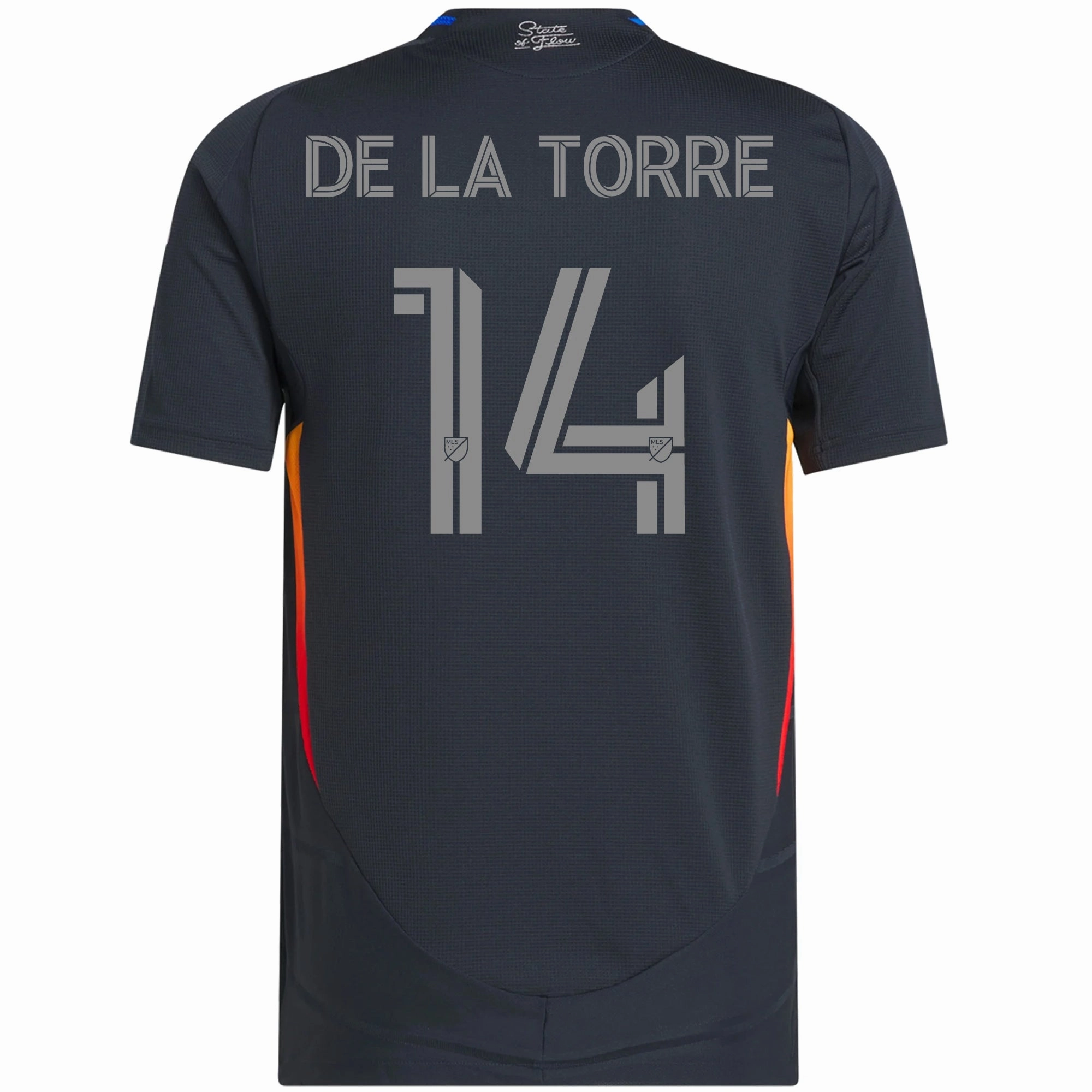 Moisture Management Technology Weekend League adidas Luca De La Torre San Diego FC Authentic Home Jersey w/ MLS   Apple TV Patches 25/26 (Night Navy)