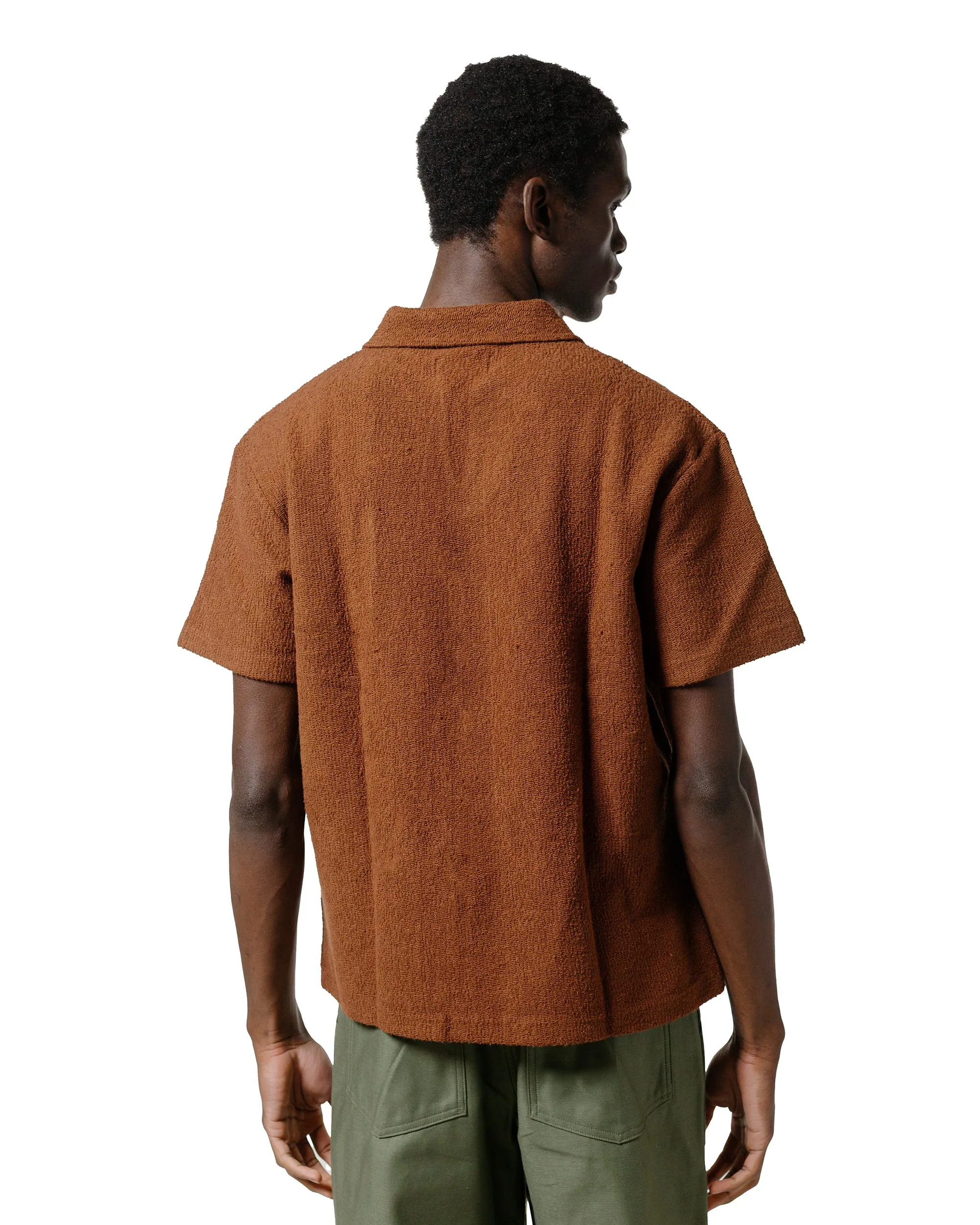 The Real McCoy's MC23017 Cotton Pile Skipper Brown Laser Cut Edge Detail Classic Collar