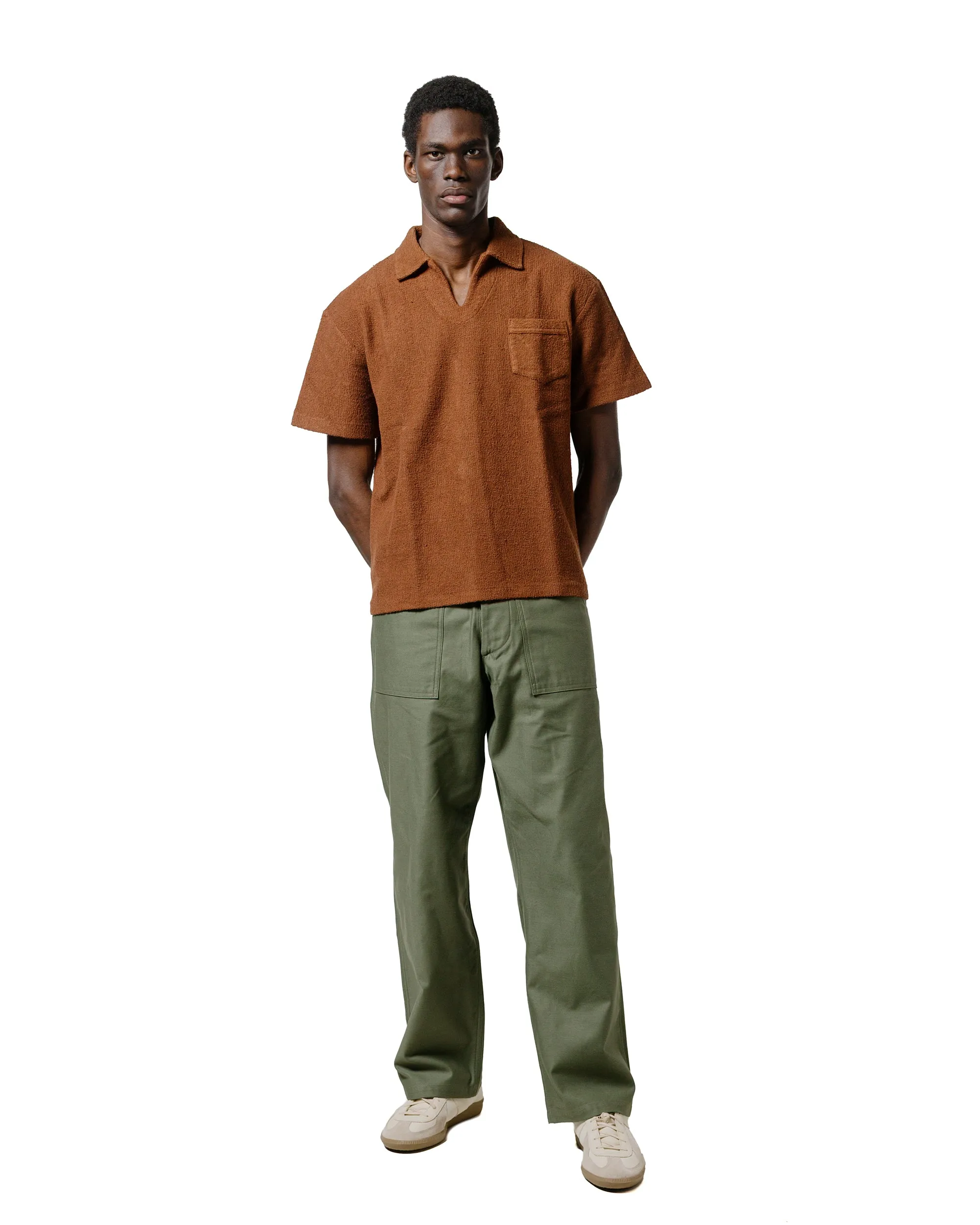 The Real McCoy's MC23017 Cotton Pile Skipper Brown Multipocket Style