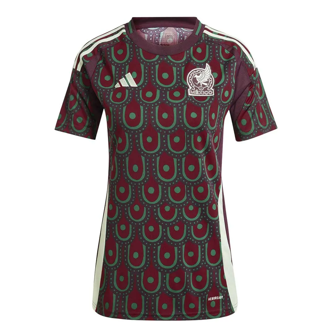 Non Restrictive Armholes Quick Change adidas - Women's Mexico 24 Home Jersey (IP6363)