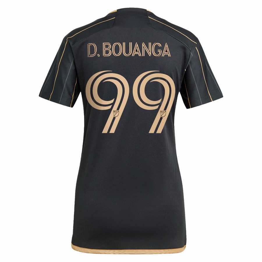 Core Comfort adidas Womens LAFC Dennis Bouanga Home Jersey 24/25 (Black/Gold)