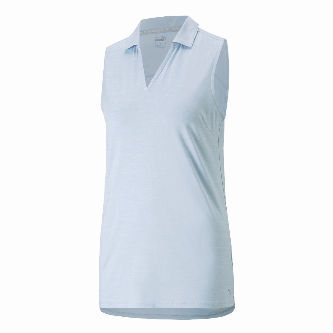 Puma - Women's Cloudspun Coast Sleeveless Polo (532992 17) Friction Dispersing Weave