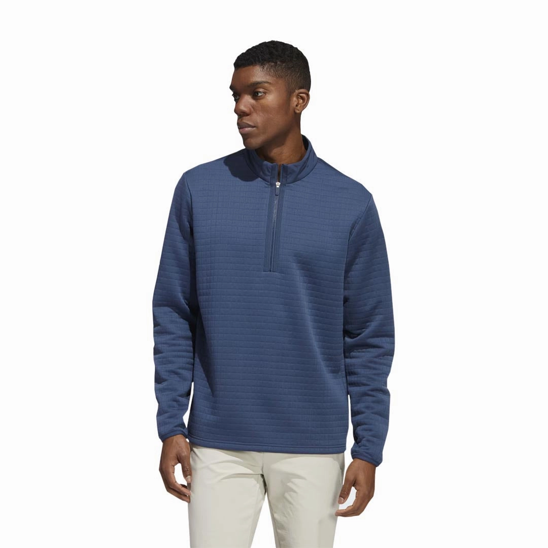 adidas - Men's DWR 1/4 Zip Pullover (HI5848) Rolling Storage Pocket Flexible Neckline