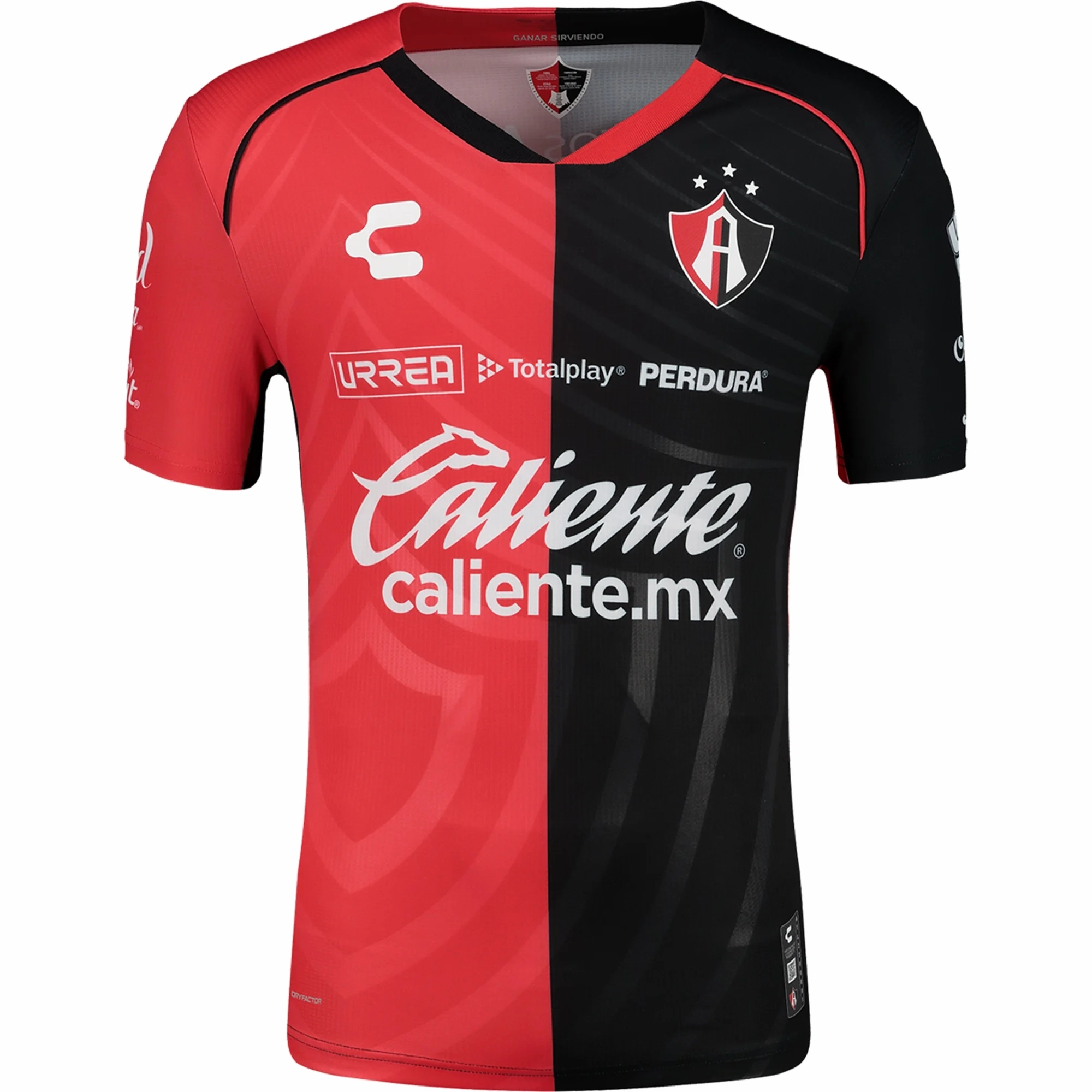 Thermal Barrier Interlock Non Restrictive Silhouette Charly Atlas Victor Rios Home Jersey 24/25 (Red/Black)