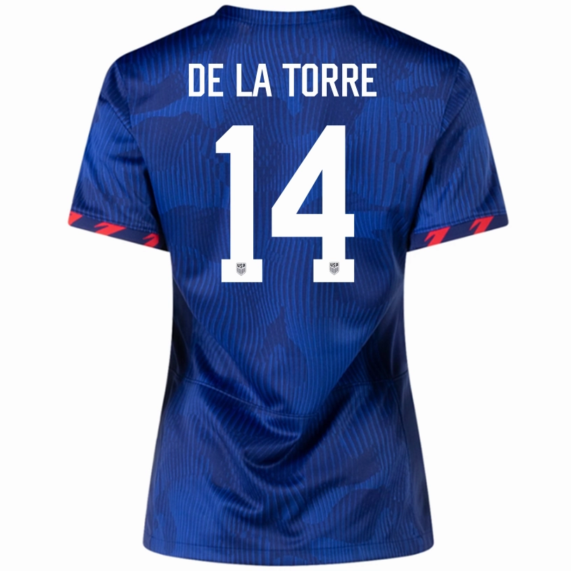 Street Flex Dynamic Style Nike Womens United States Luca De La Torre Away Jersey 23/24 (Hyper Royal/Loyal Blue)