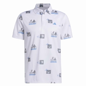 Versatile Apparel Air Ready adidas - Men's Allover Print Golf Polo T-Shirt (HR7998)