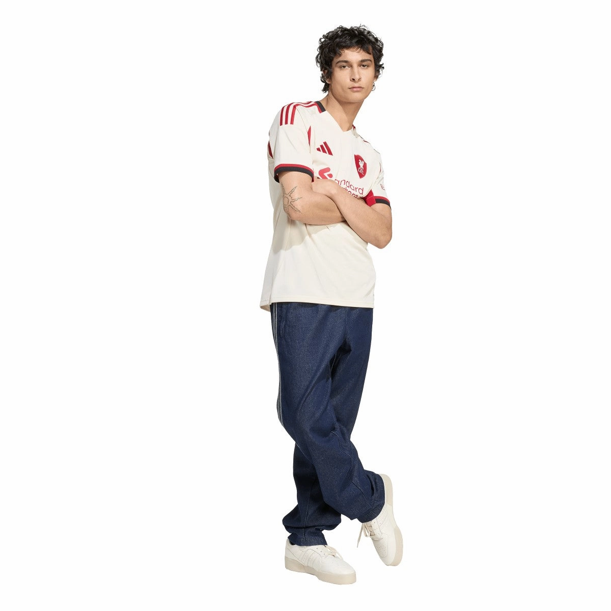 Men's Liverpool FC 2025/26 Away Soccer Jersey Reinforced Hem Structure Classic Fit