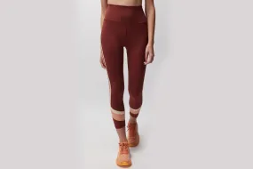 QuickRelease Closure Cozy Cardigan Spiritual Gangster "Velo Dream Tech Eco Jersey Legging W - Washed Burgundy
