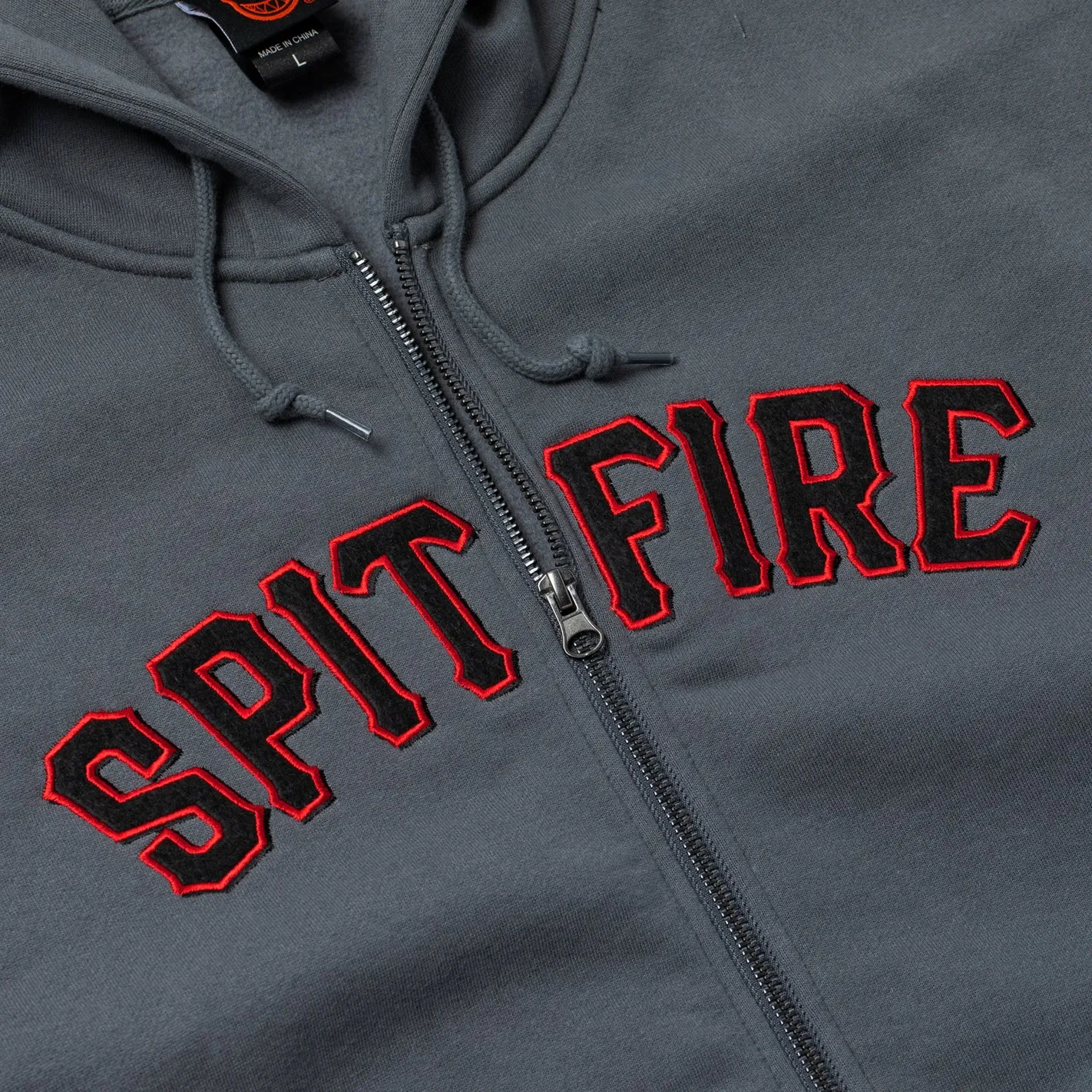 Spitball Zip up Hoodie (Charcoal) Sporty Wearable Travel Sporty