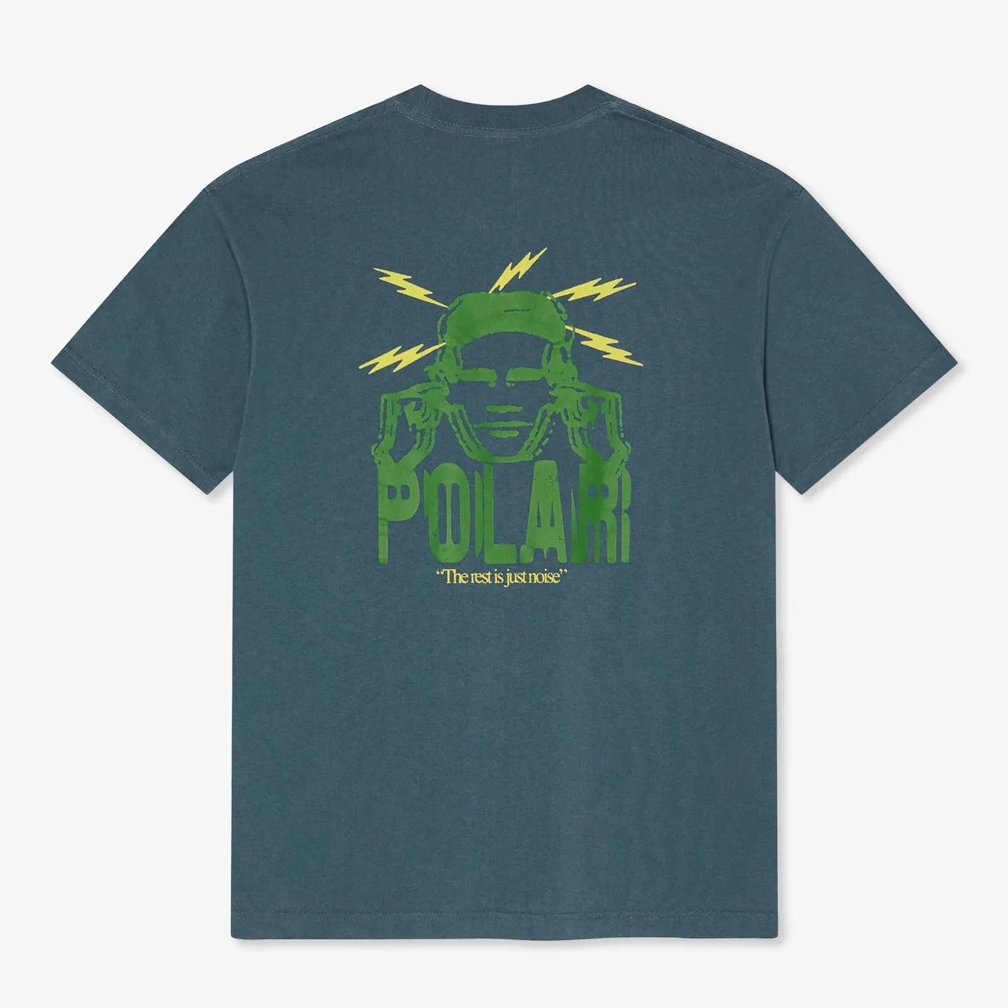 Oversized Cut Noise Tee (Grey Blue)