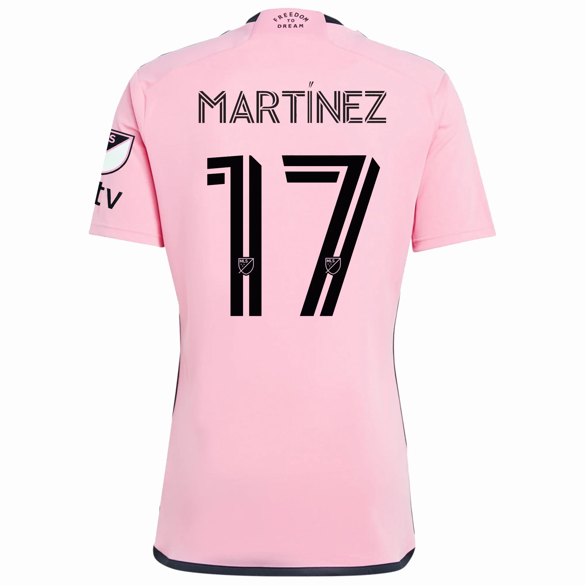 adidas Inter Miami Josef Martinez Royal Caribbean Home Jersey w/ MLS   Apple TV Patches 24/25 (Easy Pink) Comfortable fit