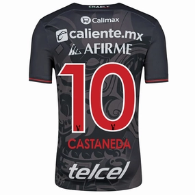 Charly Kevin Castaneda Xolos de Tijuana Third Jersey 24/25 (Black/Red) Pro Fit