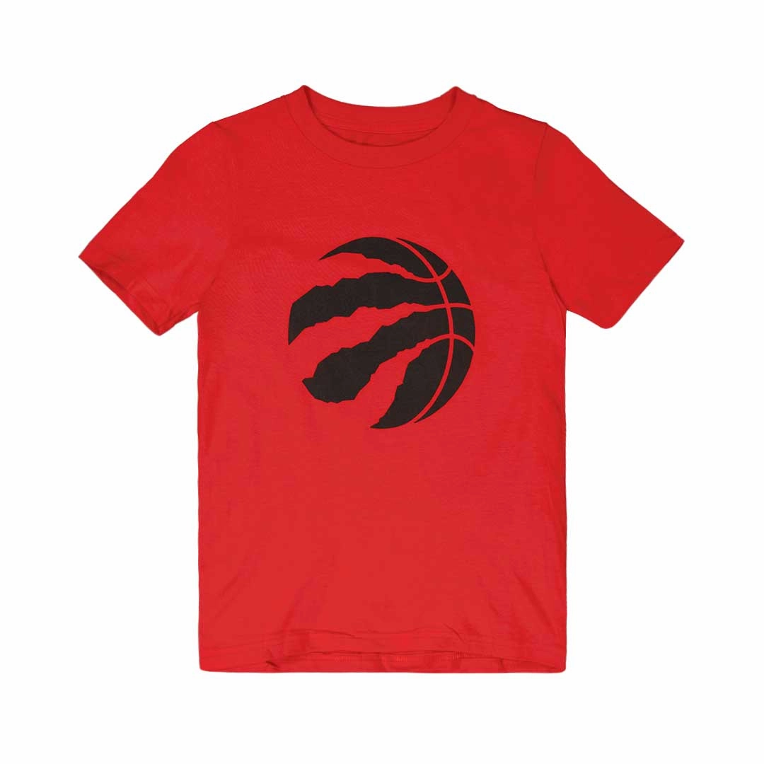NBA - Kids' (Junior) Toronto Raptors Icon Logo T-Shirt (HK2B7BCFLB01 RAP) Taped Shoulder Seams Airflow Optimized
