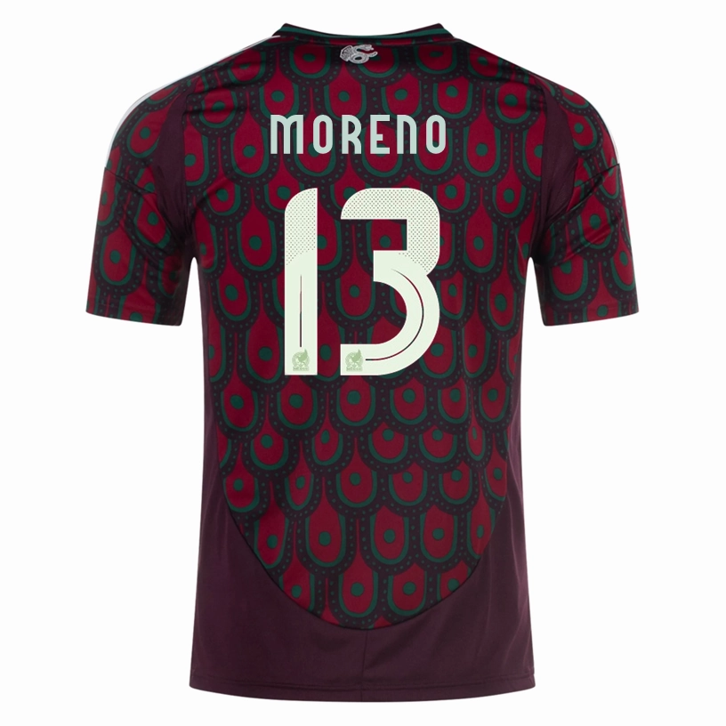 Adidas Mens Mexico Carlos Moreno Home Jersey 24/25 (Multicolor) Heat Transfer Graphics