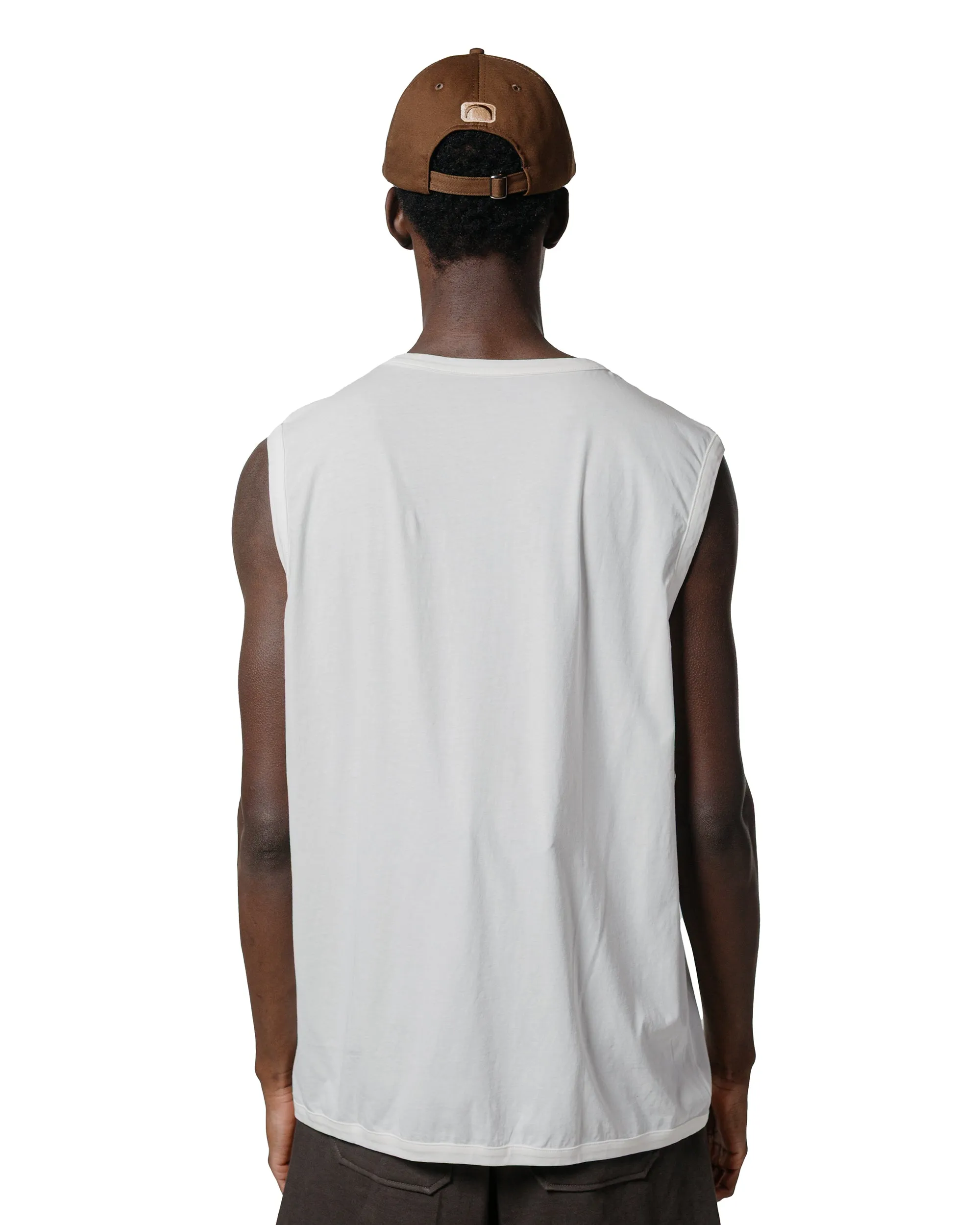 Ultimate Fit Recycled Polyester Blend Lady White Co. Sleeveless T-Shirt White