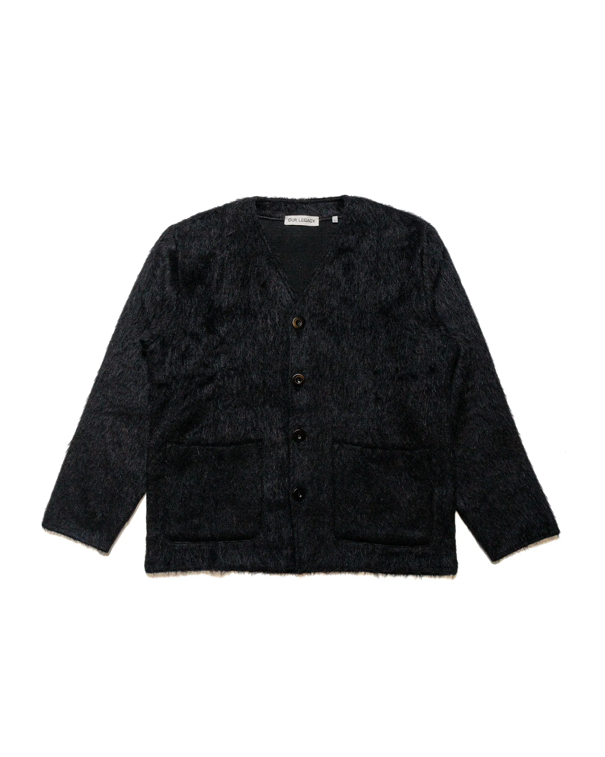 Comfort Hoodie Our Legacy Cardigan Black Mohair