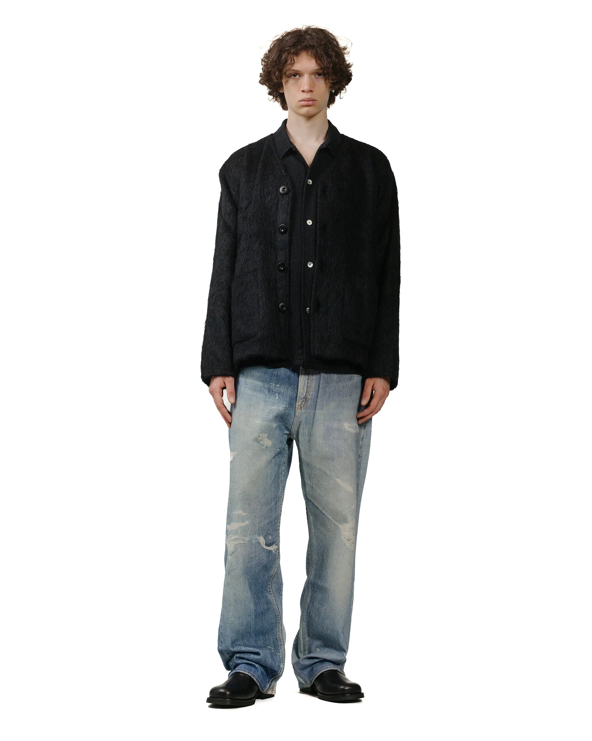 Corduroy Our Legacy Cardigan Black Mohair