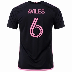 adidas Tom??s Avil??s Inter Miami Away Jersey 23/24 (Black/True Pink) Durable Stitching