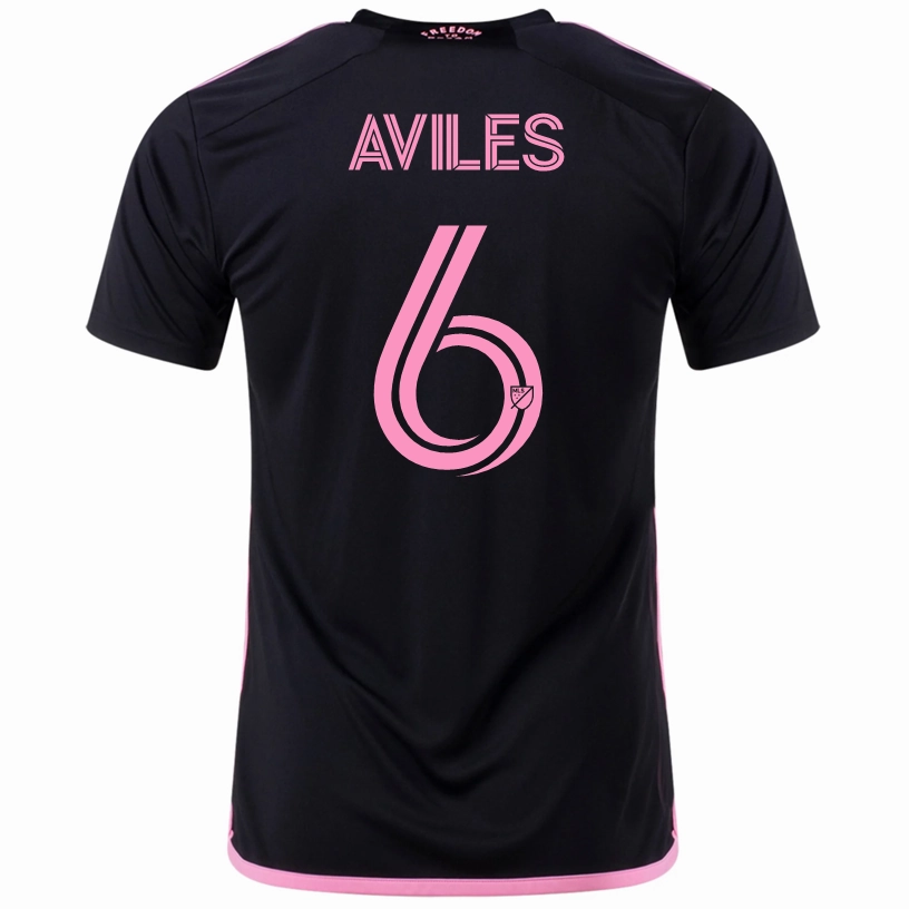 adidas Tom??s Avil??s Inter Miami Away Jersey 23/24 (Black/True Pink) Vented Back