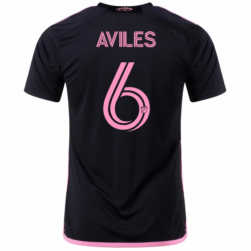 adidas Tom??s Avil??s Inter Miami Away Jersey 23/24 (Black/True Pink) Durable Stitching