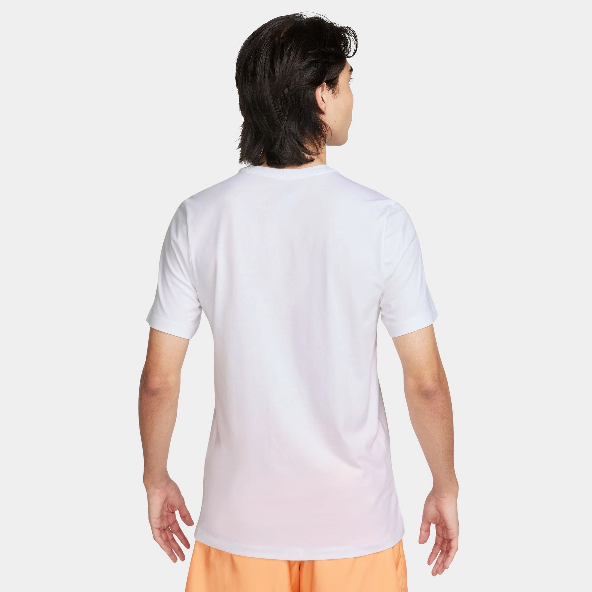 Swoosh Dot Print Graphic T-shirt FlexibleCollarOptions Layering Fashion