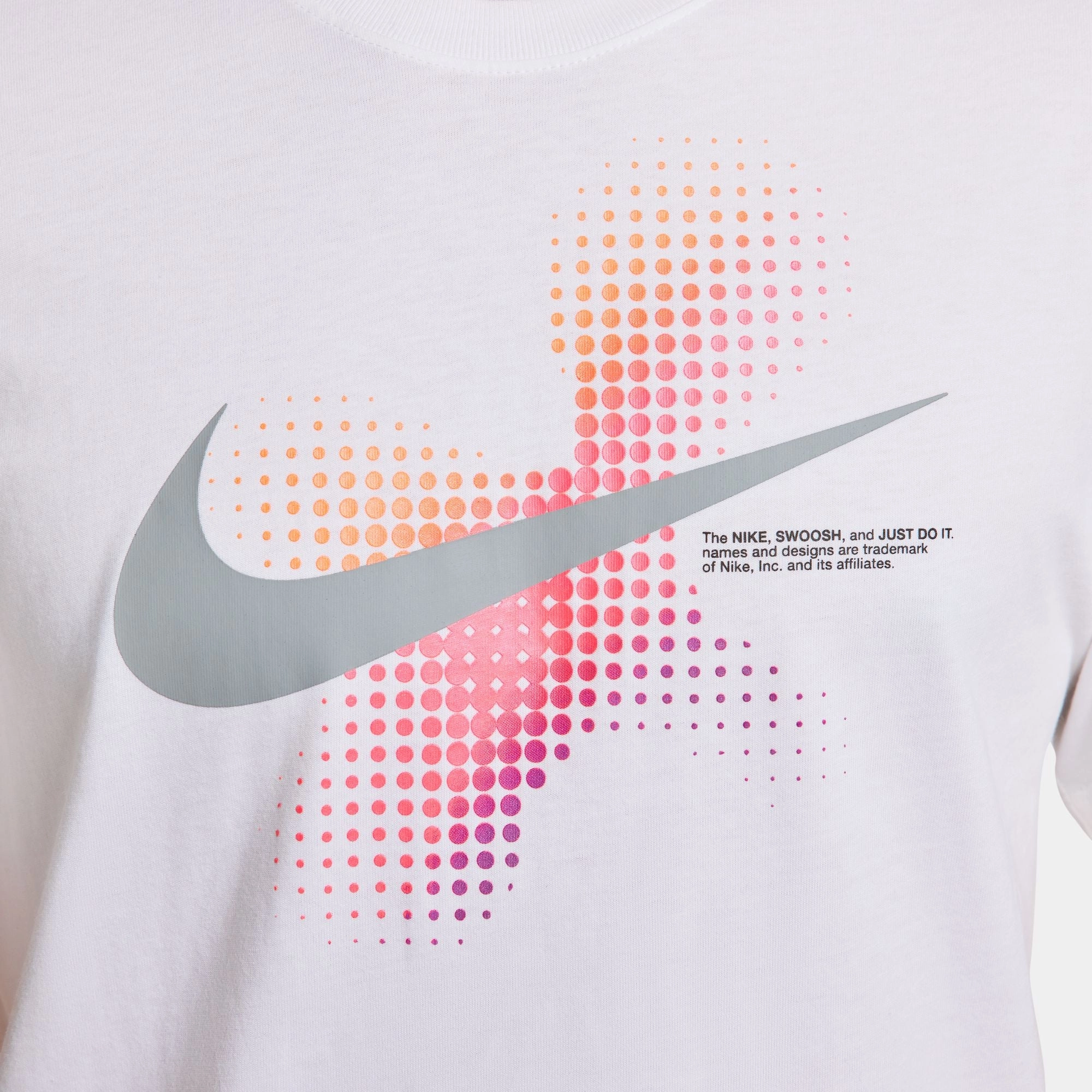 Modern Casual Swoosh Dot Print Graphic T-shirt