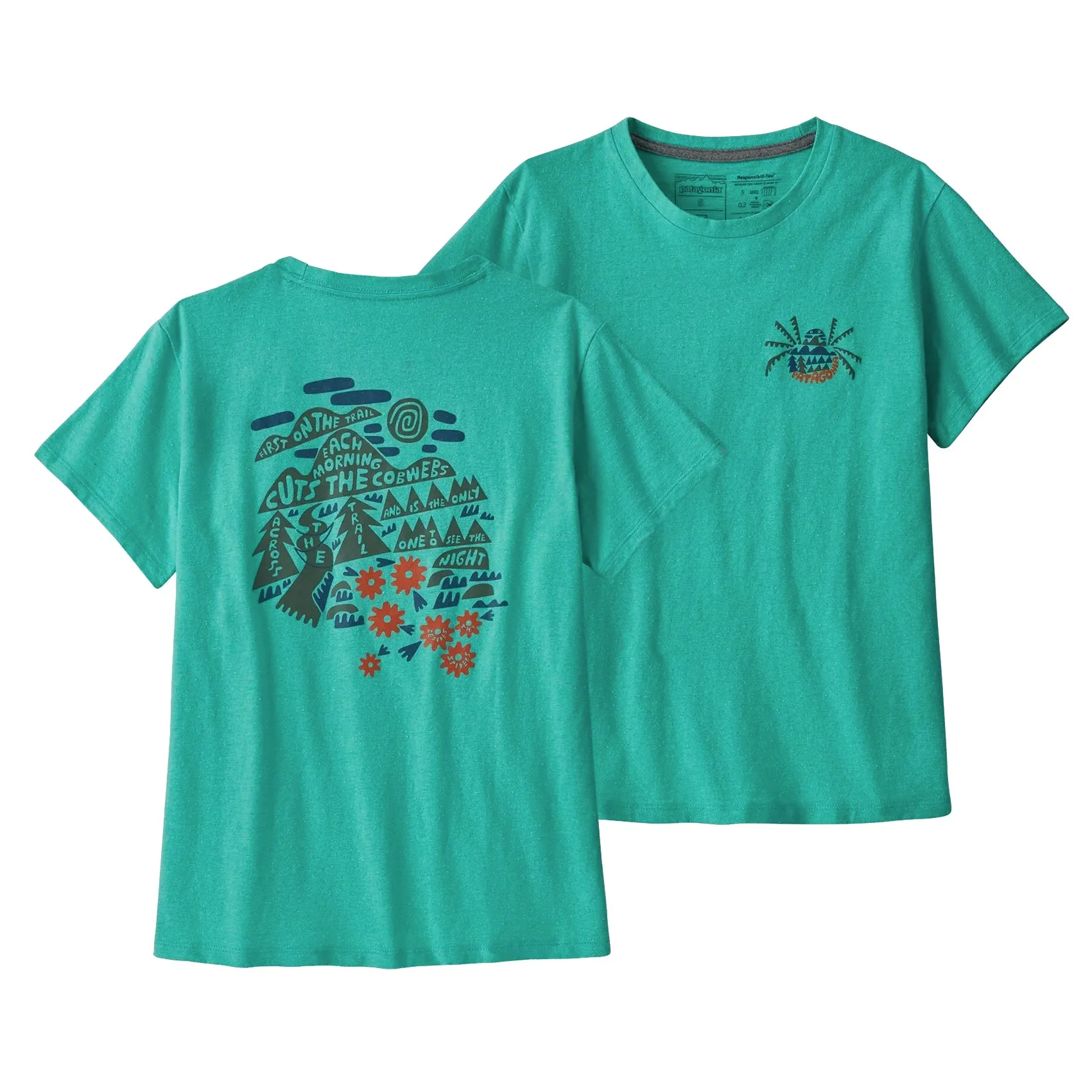 Casual Polo Dry Touch Womens Patagonia Across The Trail Responsibili-Tee
