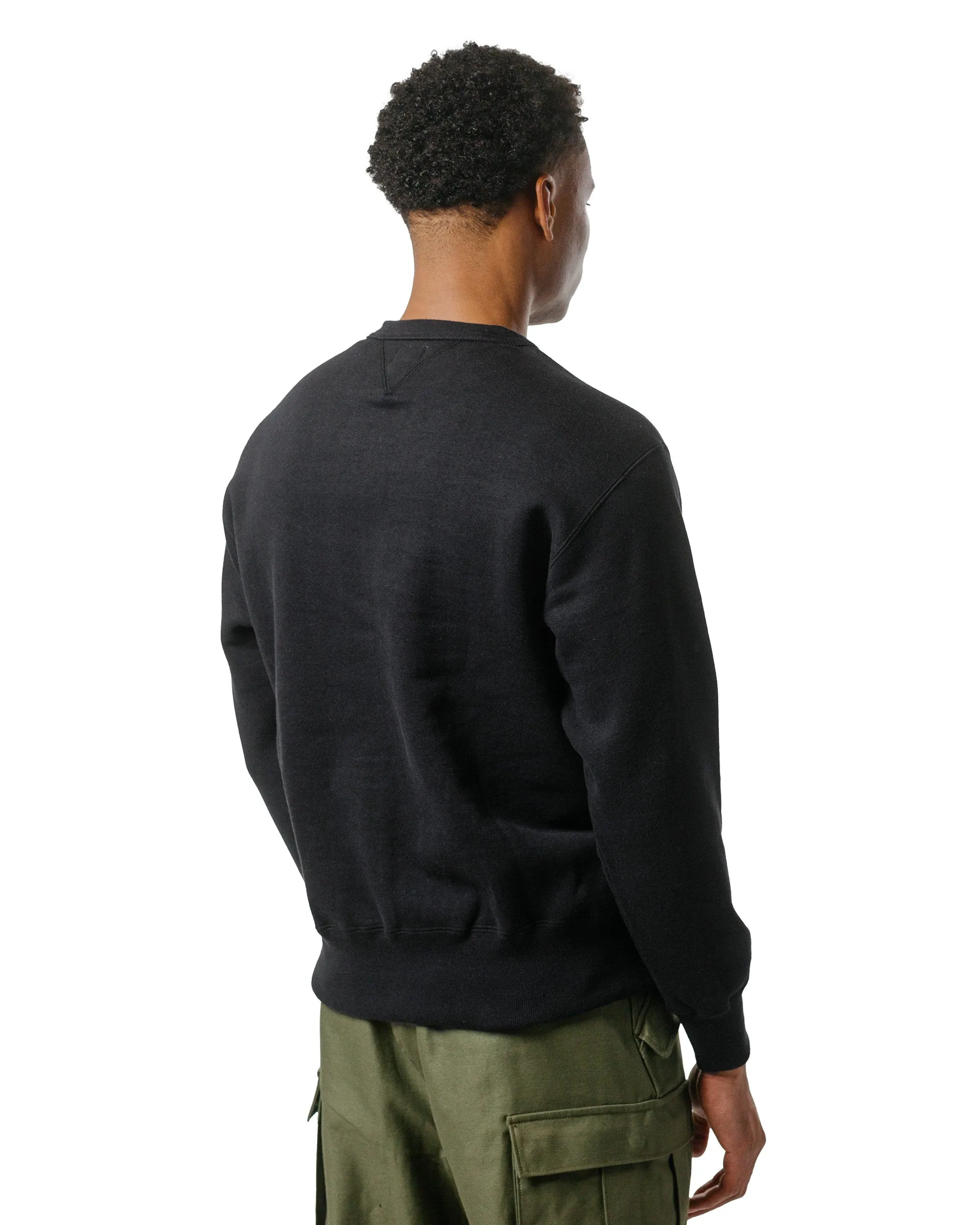 The Real McCoy??s MC24125 Loopwheel Sweatshirt / Penguin Black Chill Wearable