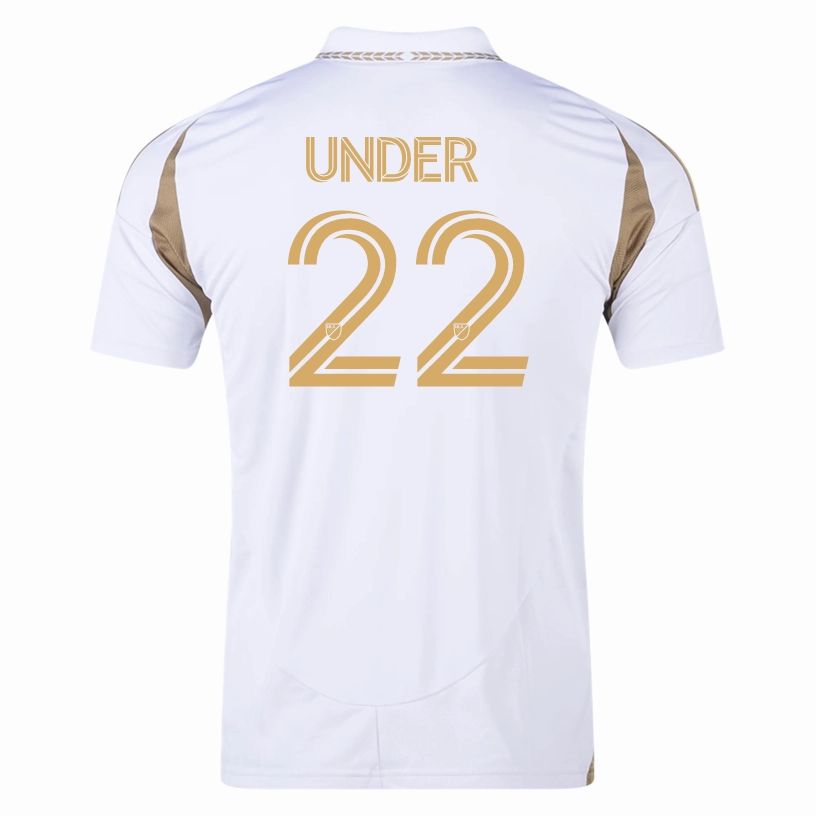 High Elasticity Fabric adidas Cengiz ??nder LAFC Away Jersey 25/26 (White/Gold)