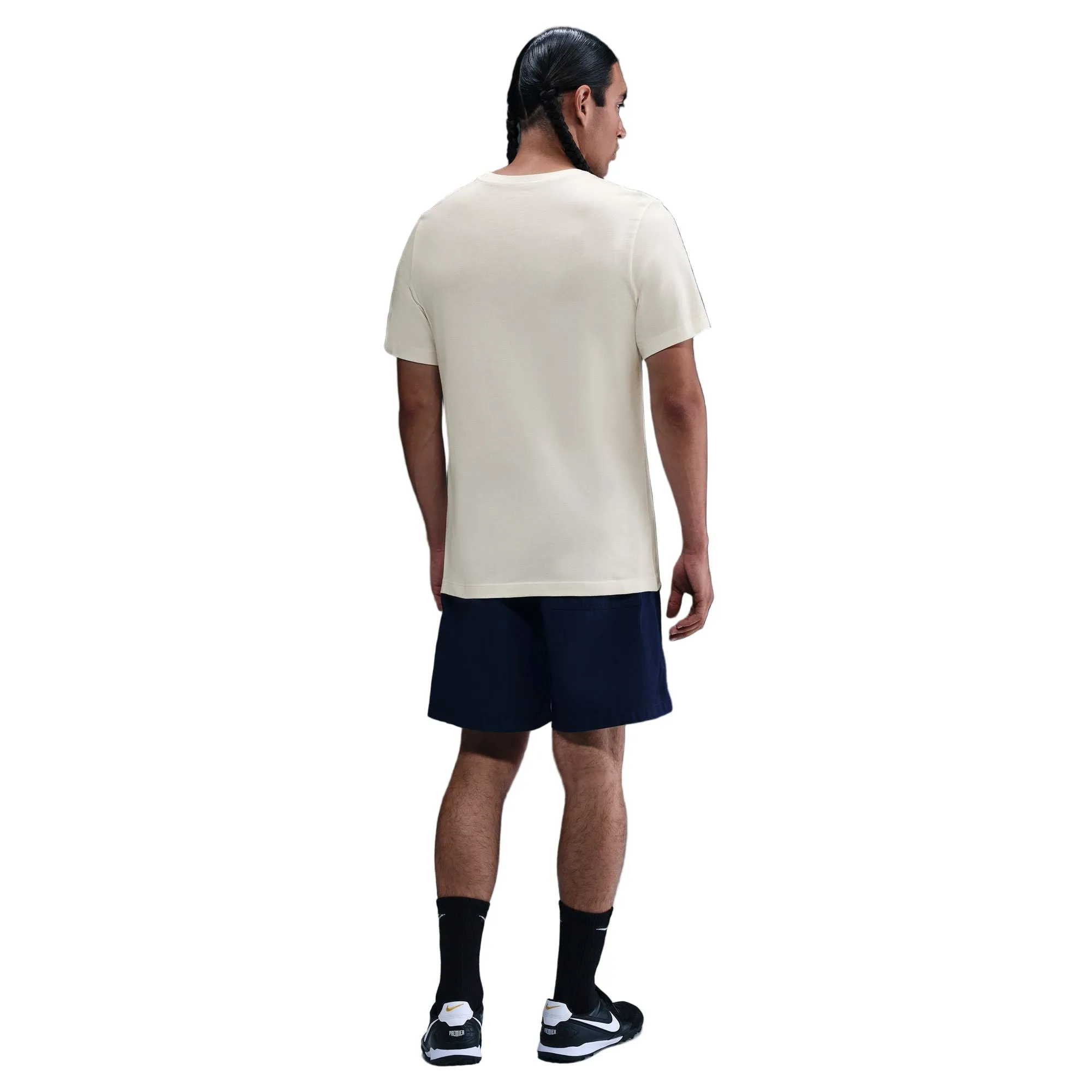 Chic and Cozy Wear Casual All-Day Nike Men's Pumas Crest Logo T-Shirt (Sail Off White)