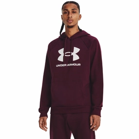 Rival Fleece Logo Sweatshirt Modern Aesthetic brooch accents