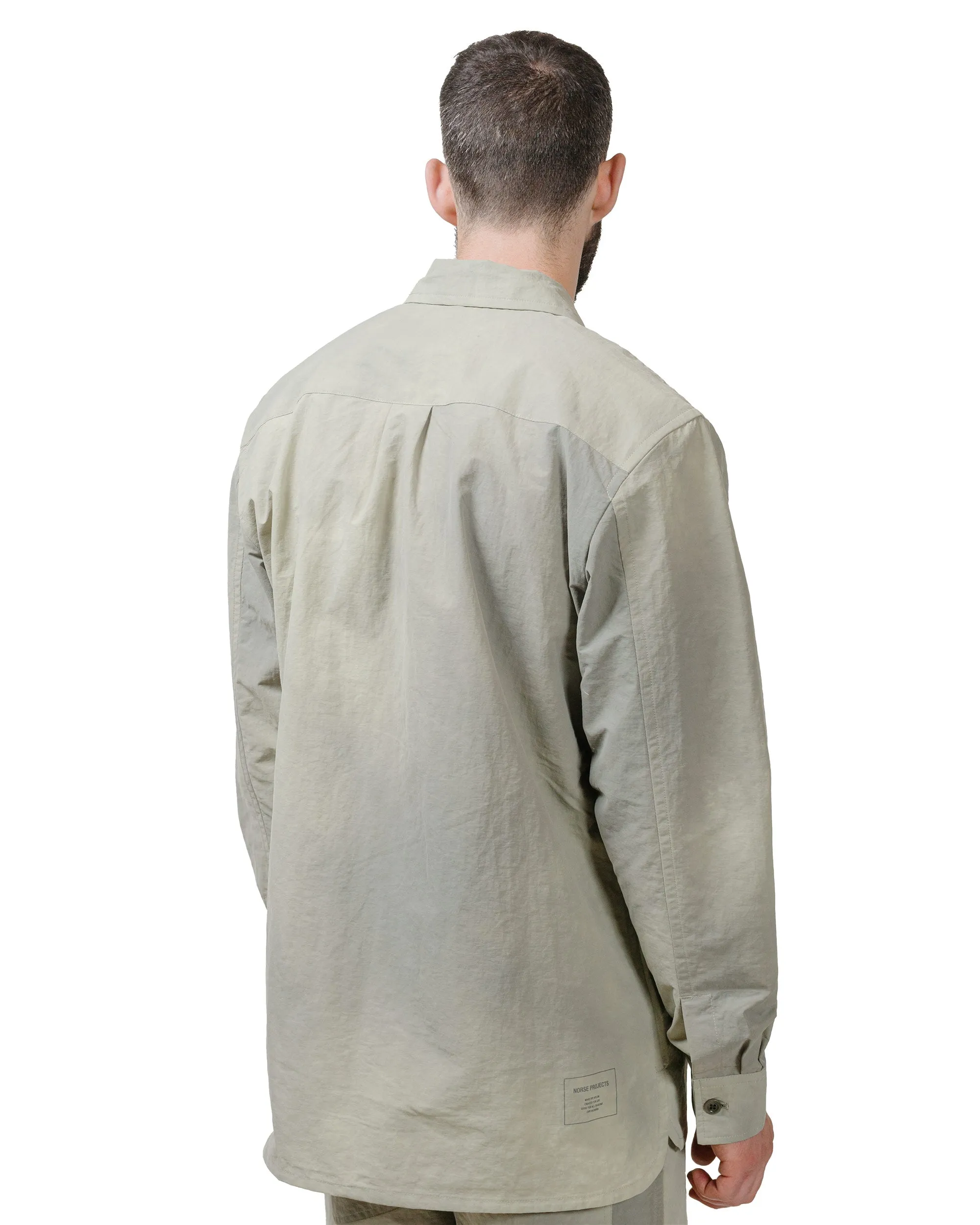 Non Irritating Seams Norse Projects Ulrik Wave Dye Overshirt Clay