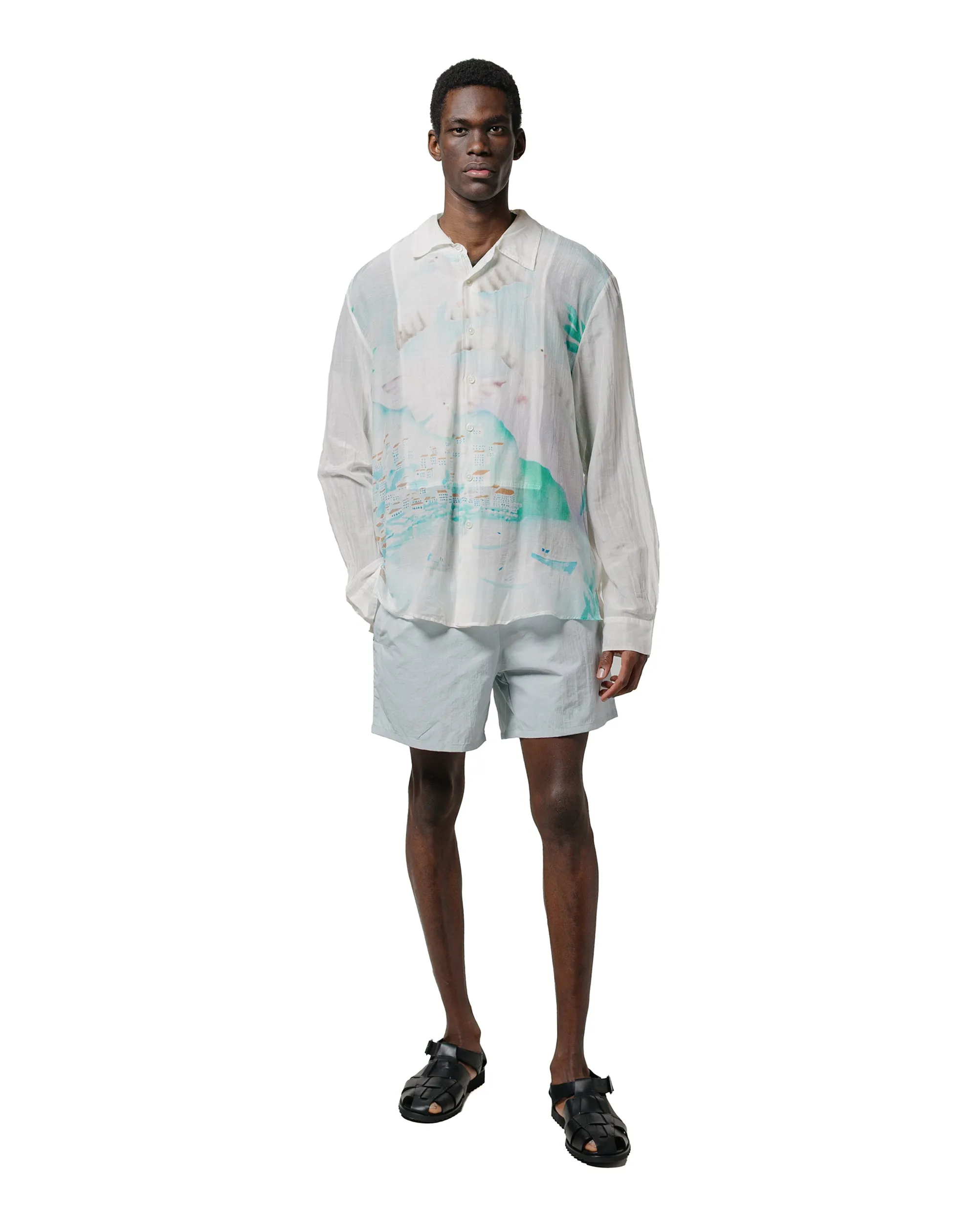 Our Legacy Adorn Shirt Sea View Print Cotton Silk Party Ready Winter Collection