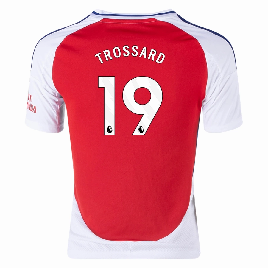 Functional Performance Performance Apparel adidas Youth Arsenal Leandro Trossard Home Jersey 24/25 (Better Scarlet/White)