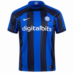 Nike Inter Milan Home Jersey 22/23 (Lyon Blue/Black) Drop Shoulder Active Stretch