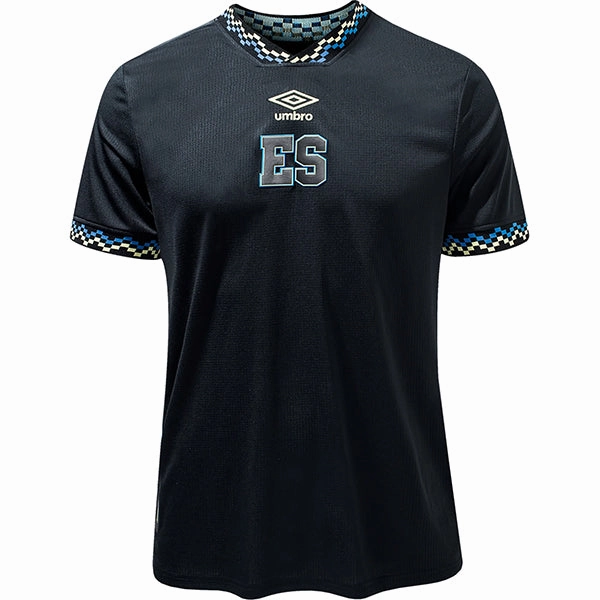 Mesh Panel Placement Umbro El Salvador Men's Third Jersey 23/24 (Black)