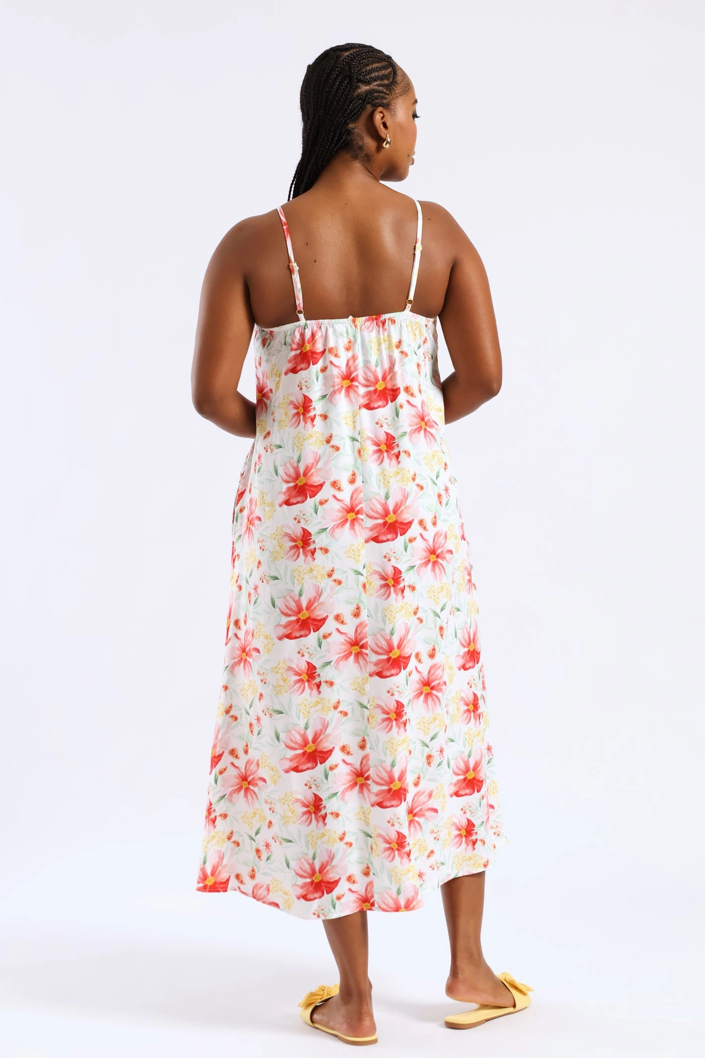 Strappy A-Line Slip Midi Dress - Multi Modern Edge Inner Smile