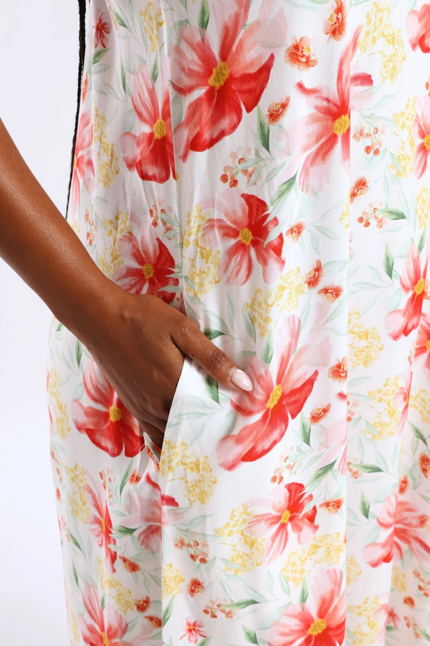 Chill Friendly Strappy A-Line Slip Midi Dress - Multi