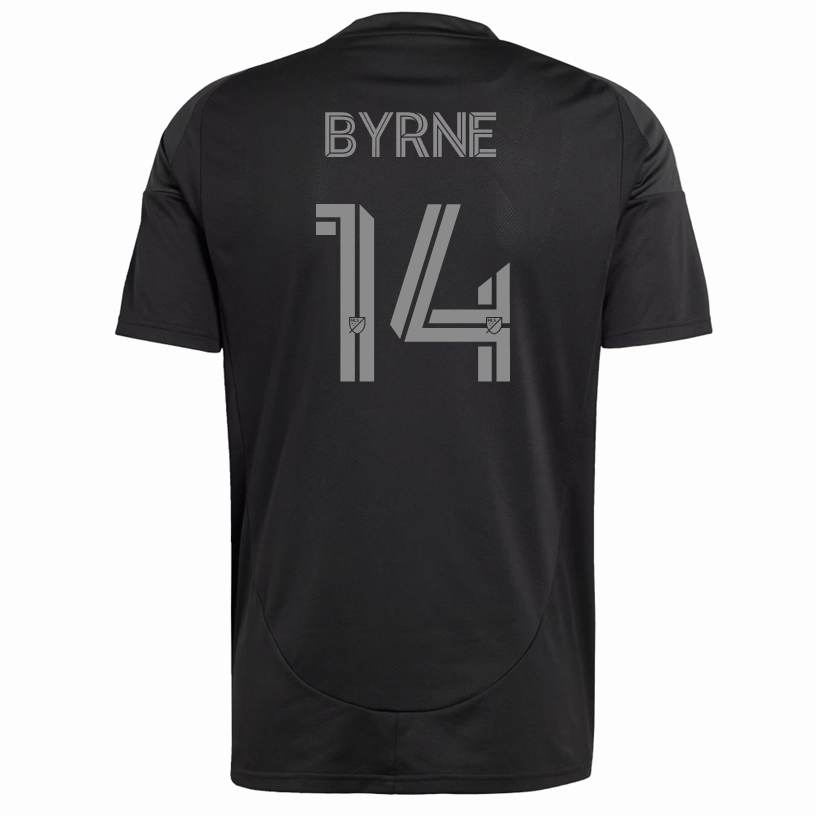 adidas Nathan Byrne Charlotte FC Away Jersey 25/26 (Black) Comfort Stretch Fit
