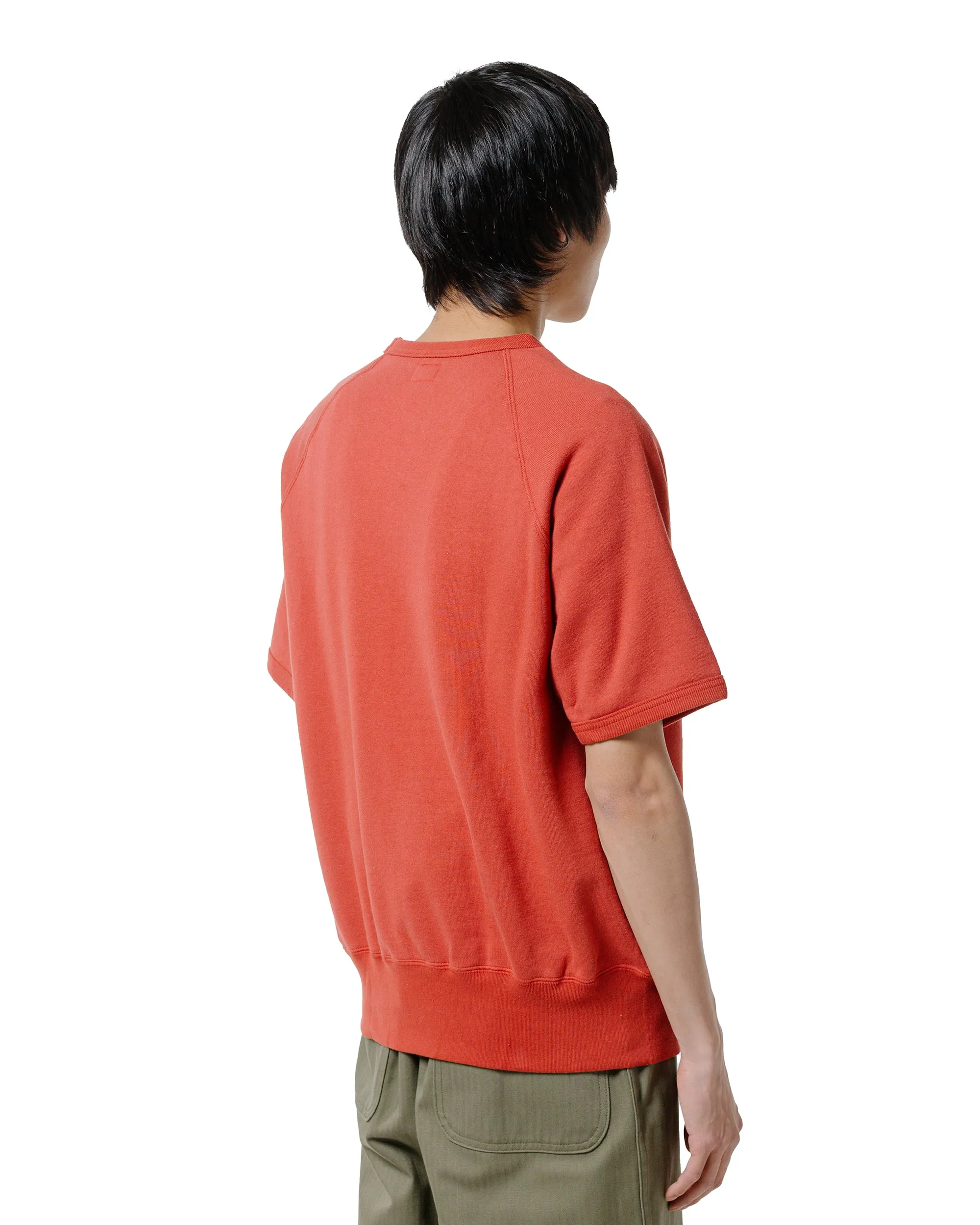 The Real McCoy??s MC24120 9 Oz. Loopwheel S/S Sweatshirt Cherry Relaxed Vibe