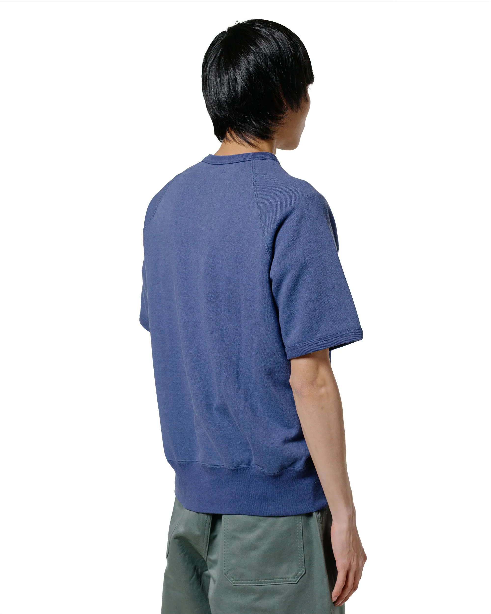 Washable soft fit The Real McCoy??s MC24120 9 Oz. Loopwheel S/S Sweatshirt MQ Navy