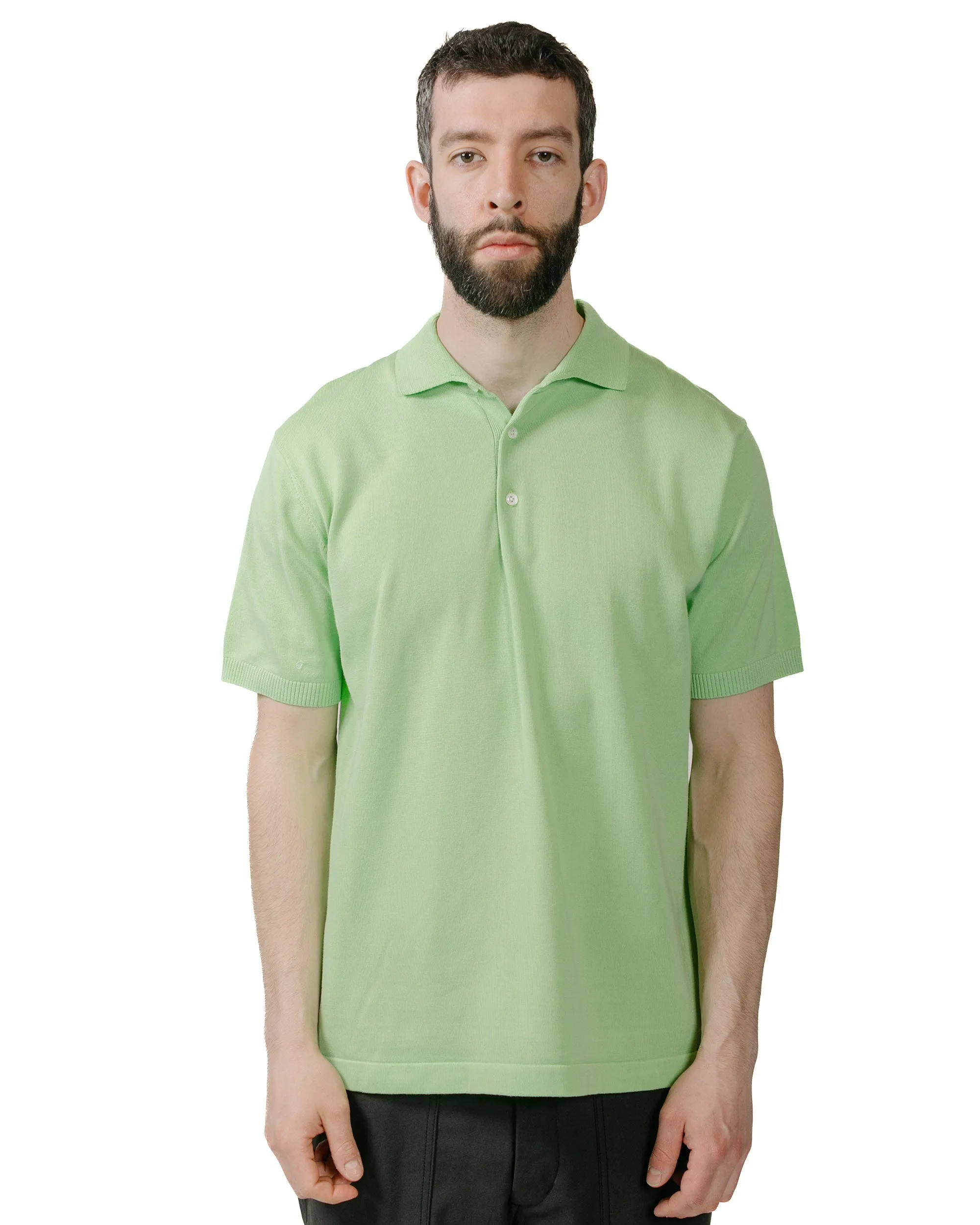 Bow Accents Urban Hoodie Beams Plus Knit Polo Solid 12G Light Green