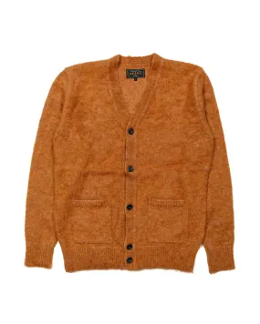Beams Plus Cardigan Stretch Mohair Orange Timeless Minimal
