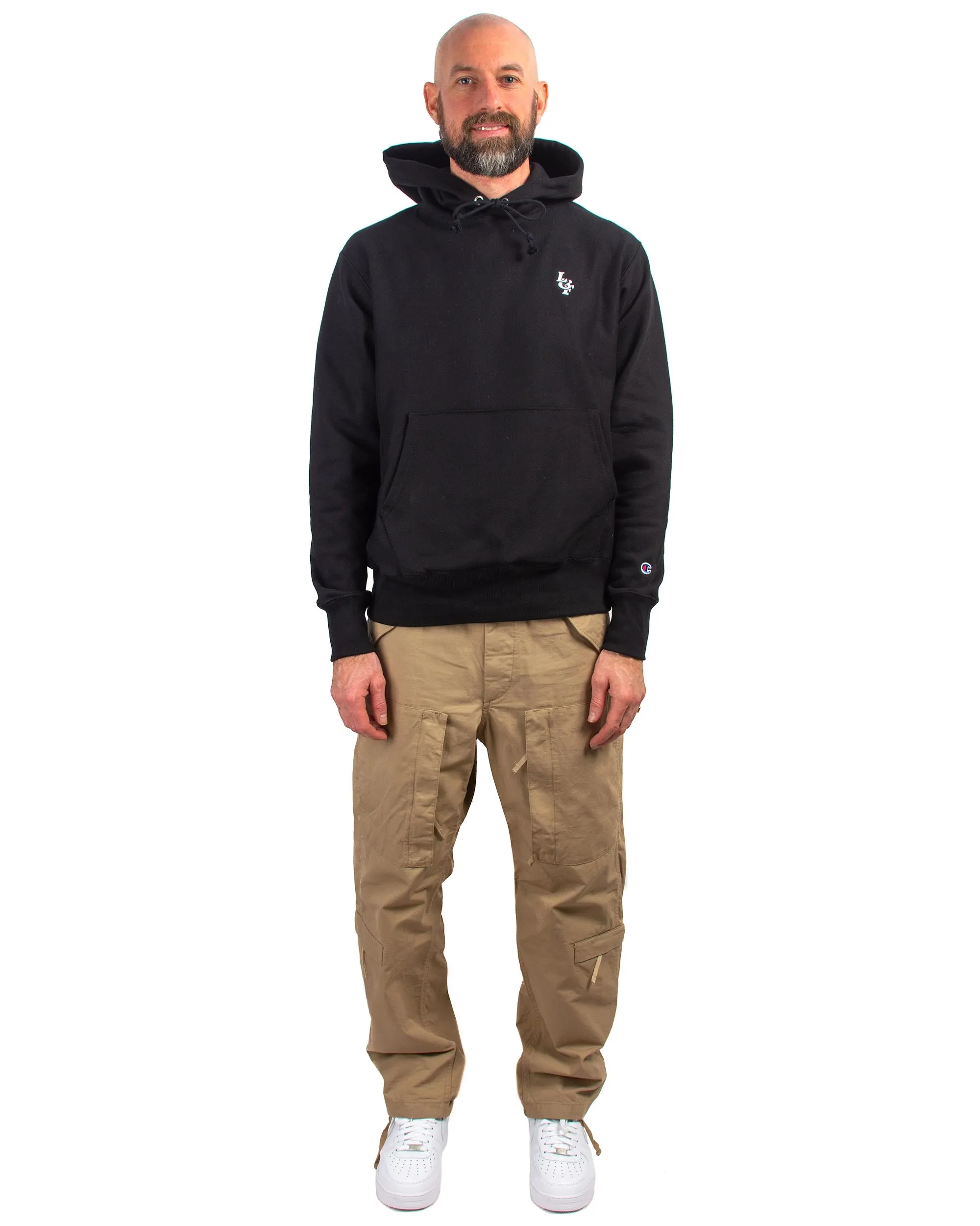 Lost & Found Reverse Weave Hoodie Black Fresh Fit