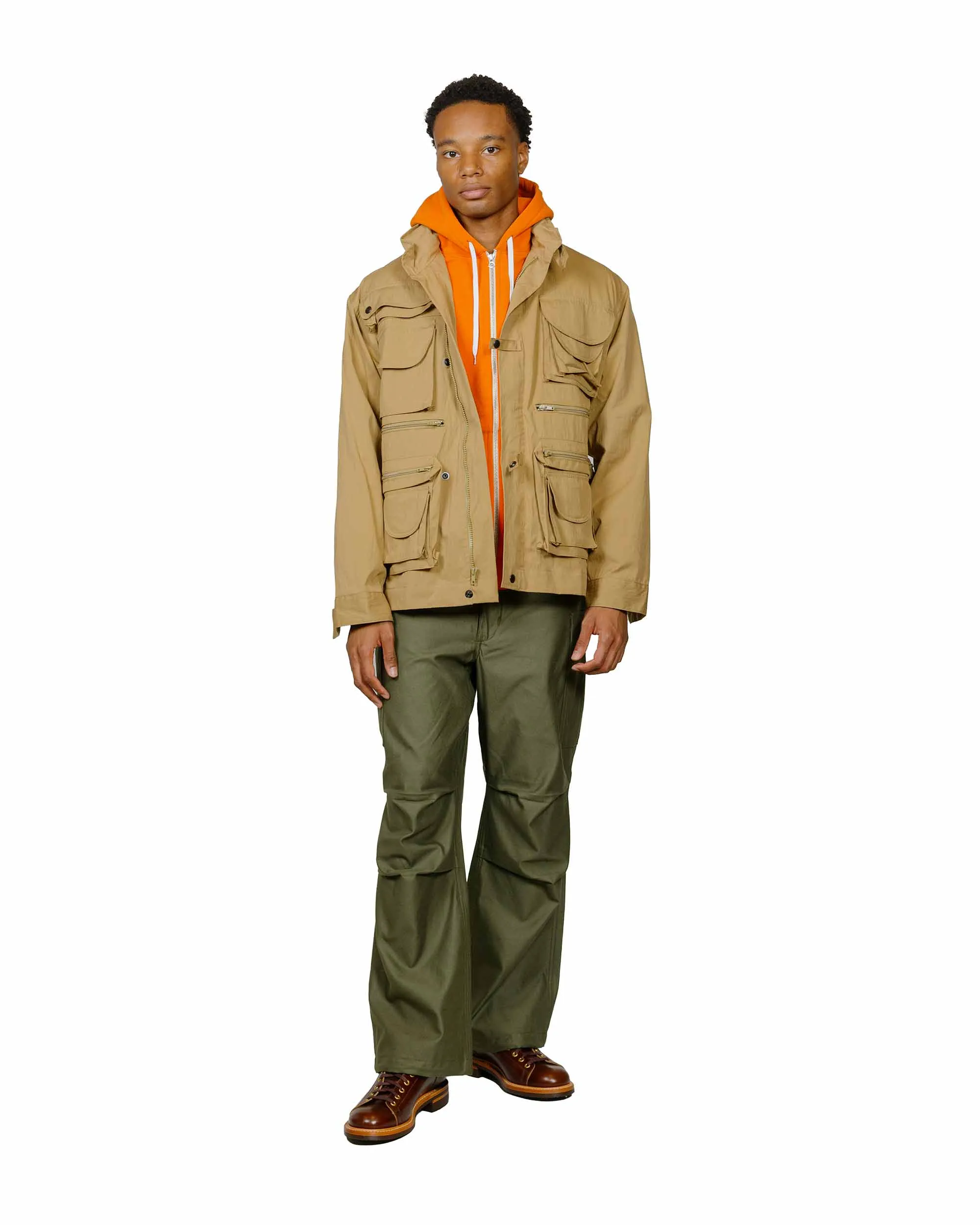 winter warmth Outdoor Look The Real McCoy's BC23101 Buco F/Z Parka Sweatshirt Orange